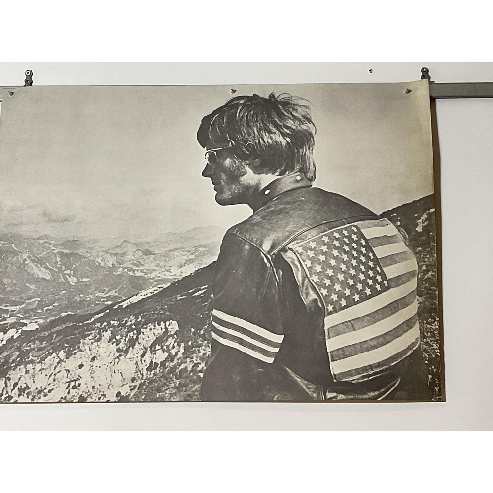 Peter Fonda Original Vintage 70's Poster from Easy Rider movie